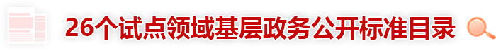 26個試點領域基層政務公開標準目錄信息