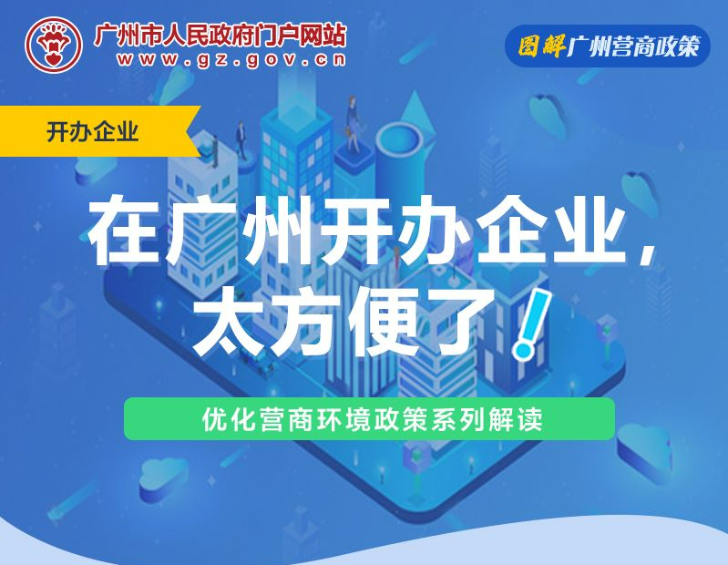 【一圖讀懂】關於進一步優化營商環境提升開辦企業便利度有關工作的意見