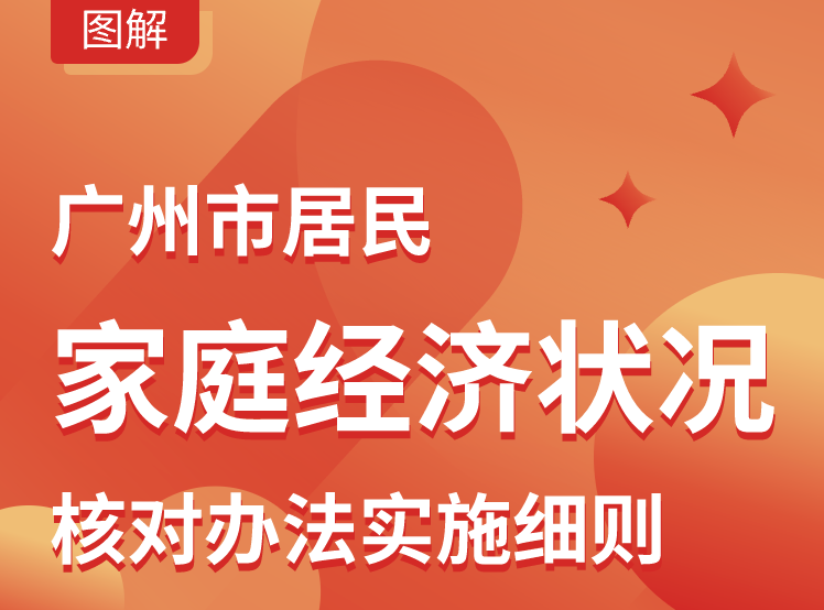 【一圖讀懂】《廣州市居民家庭經濟狀況核對辦法實施細則》政策解讀