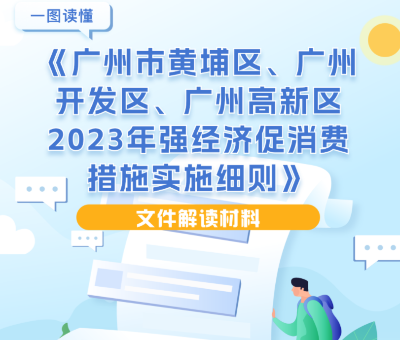 【一圖解讀】廣州市黃埔區、廣州開發區、廣州高新區2023年強經濟促消費措施實施細則文件解讀